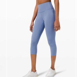 Lululemon Wunder Under High-Rise Crop 21" Luxtreme Water Drop - Size 6